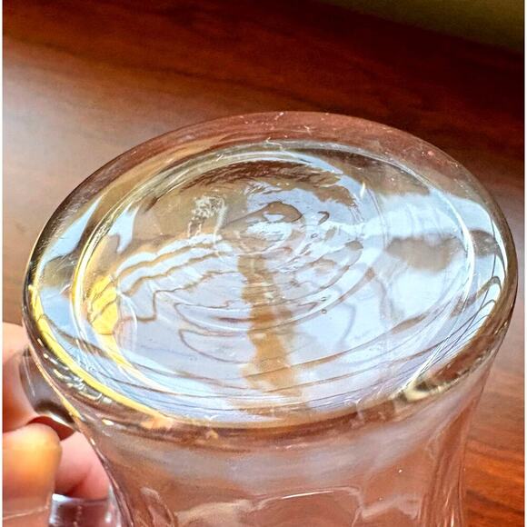 Set of 6 Vintage Princess House Crystal Irish Coffee Mugs Etched Handblown EUC - Picture 10 of 11